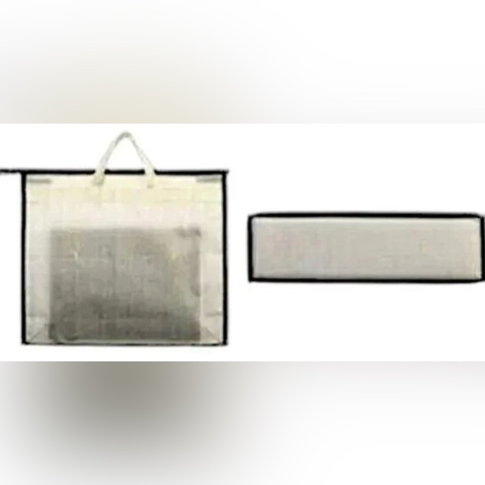 Random storage zip tote bag .
